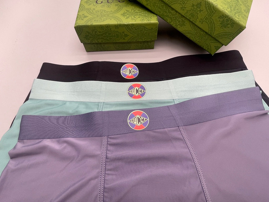 Gucci Nylon Blend Men's Boxer Briefs - 3-Piece Box