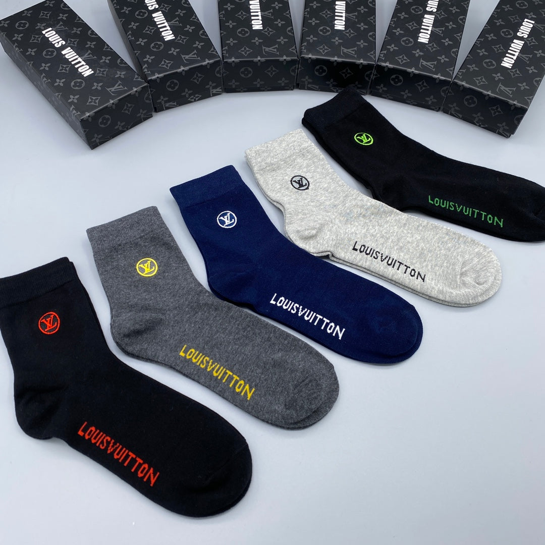 Louis Vuitton Crew Socks - 5-Pair Pack
