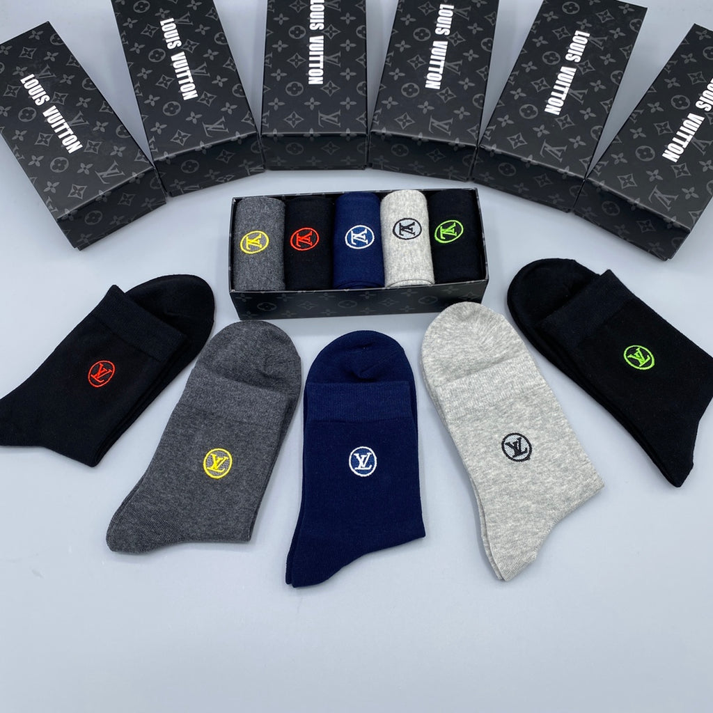 Louis Vuitton Crew Socks - 5-Pair Pack