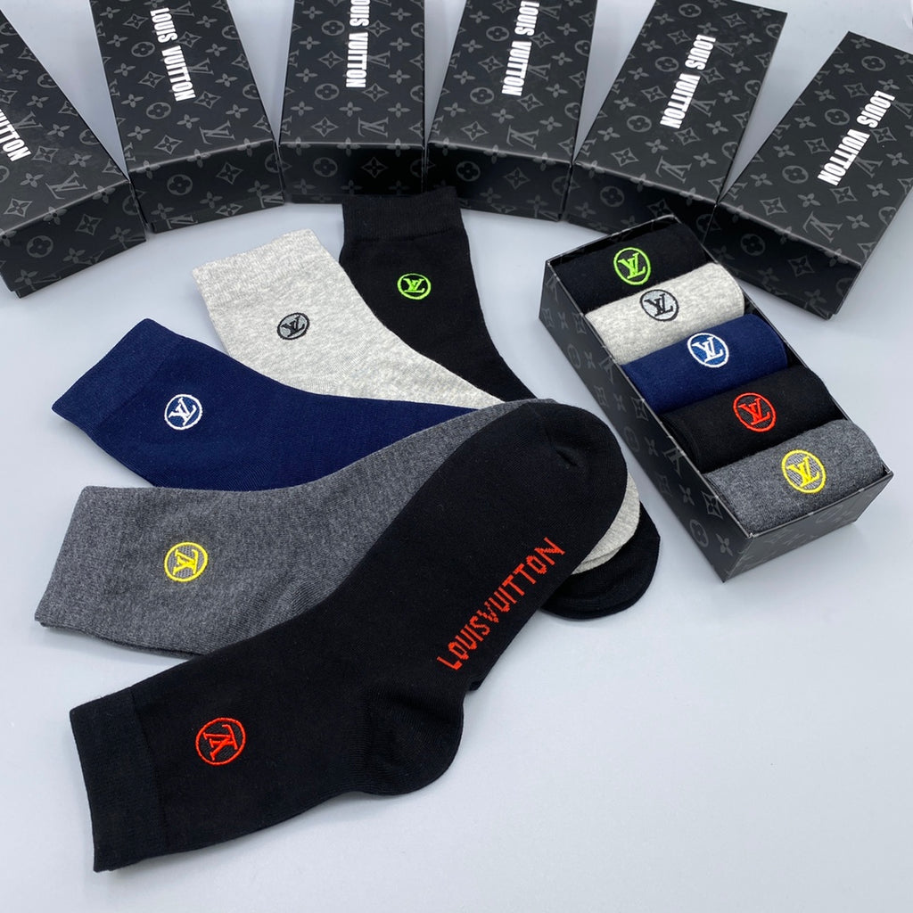 Louis Vuitton Crew Socks - 5-Pair Pack