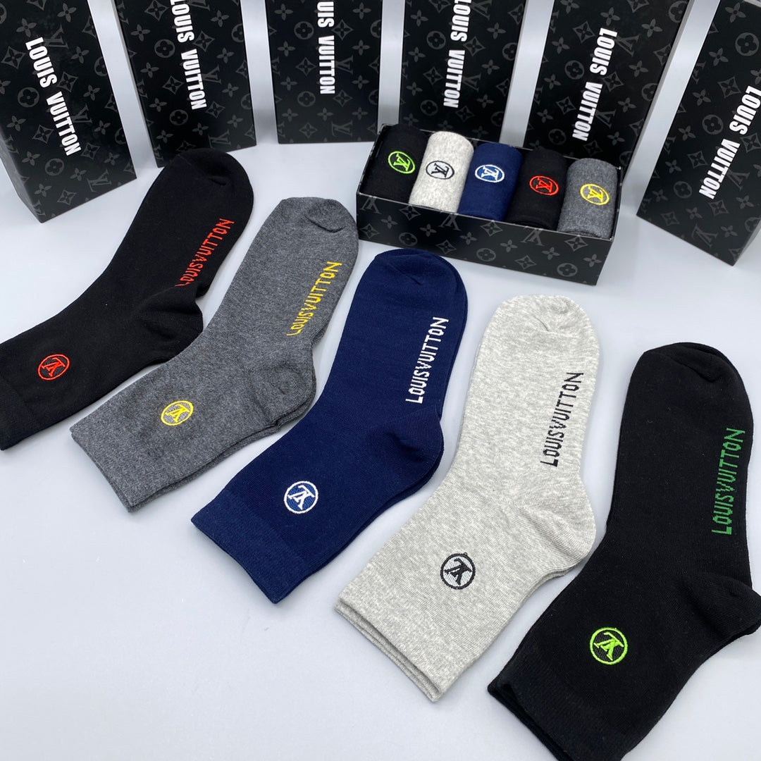 Louis Vuitton Crew Socks - 5-Pair Pack