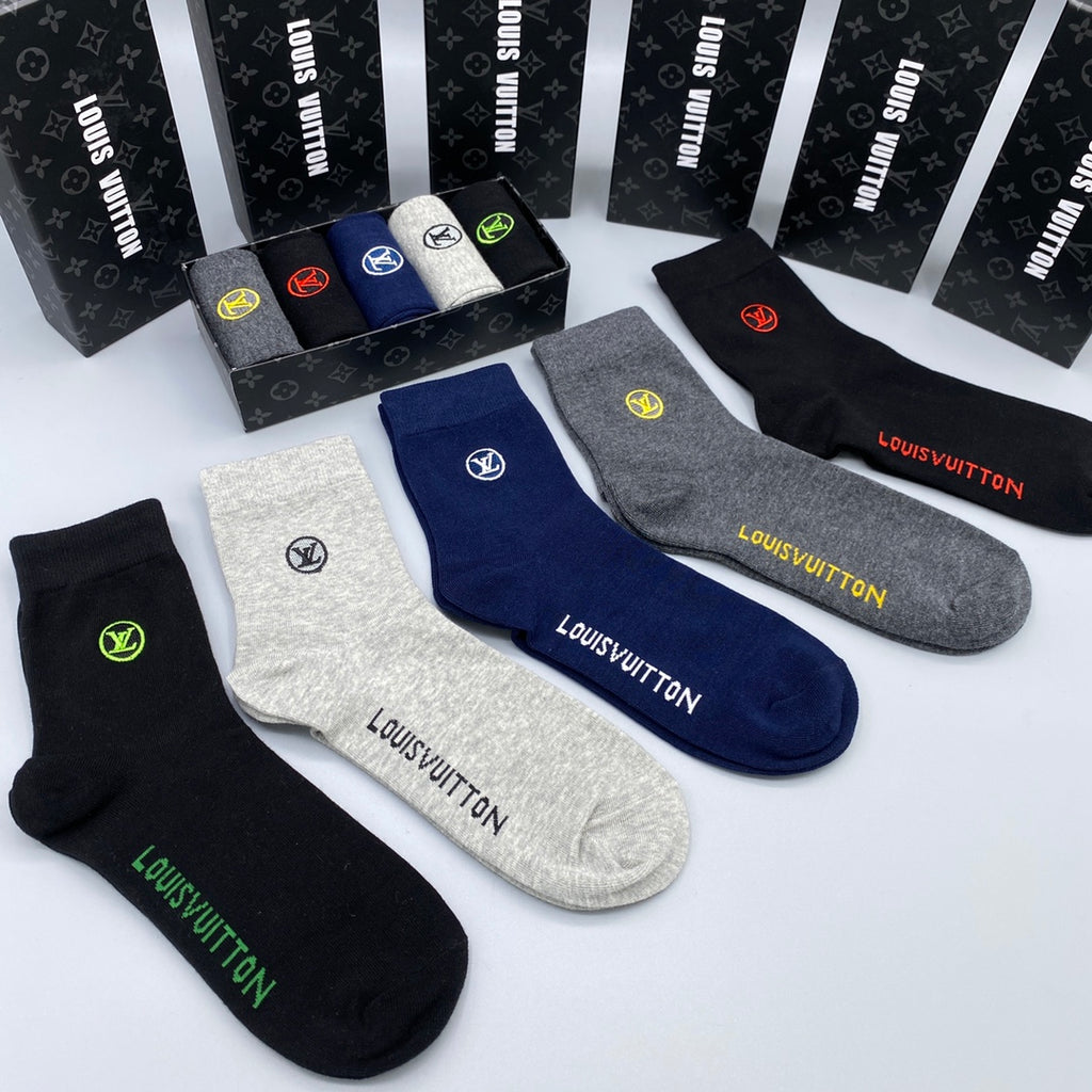 Louis Vuitton Crew Socks - 5-Pair Pack