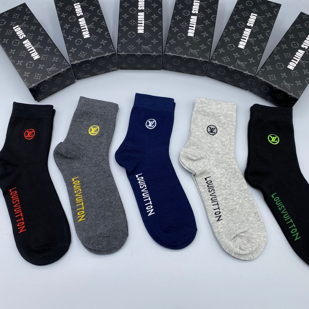 Louis Vuitton Crew Socks - 5-Pair Pack