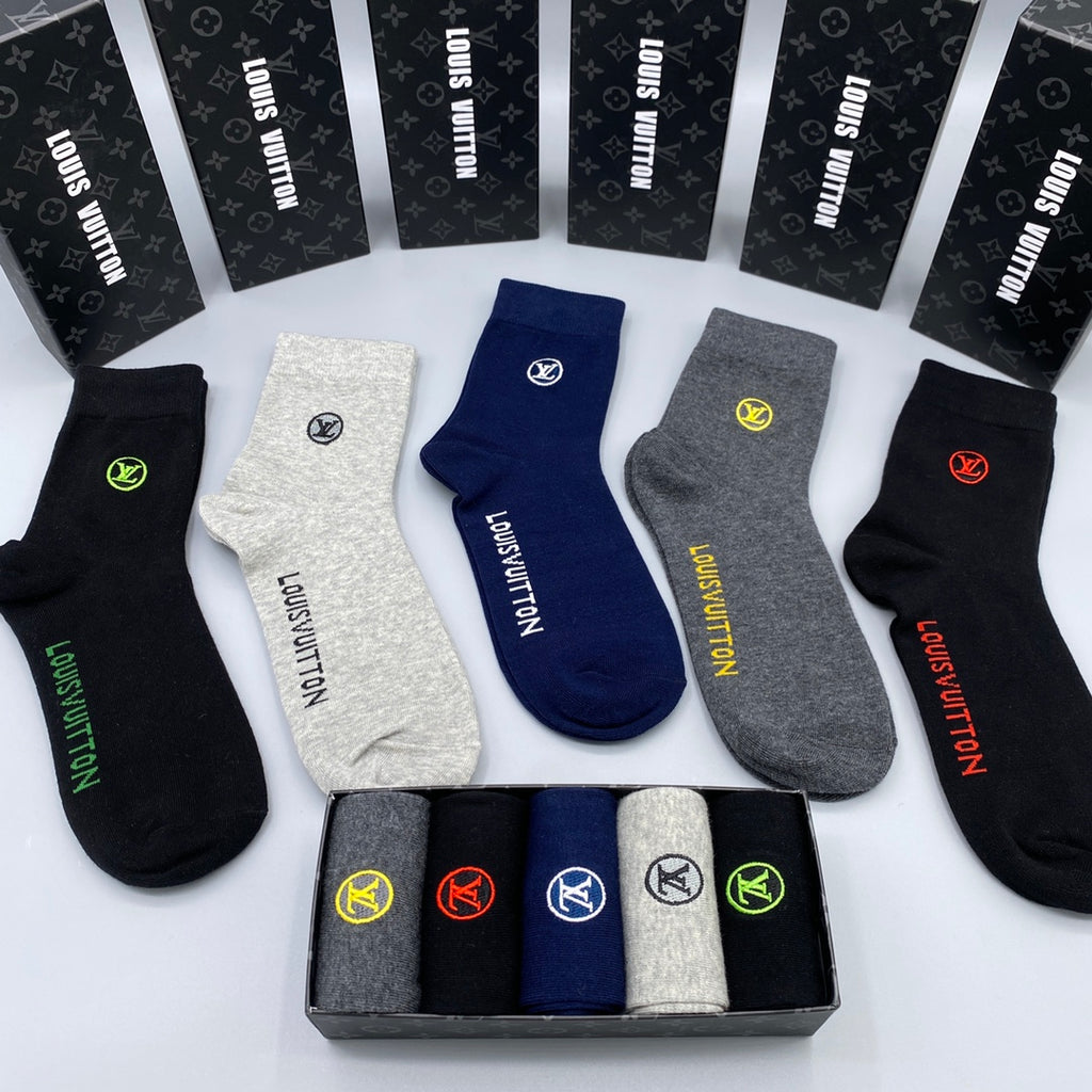 Louis Vuitton Crew Socks - 5-Pair Pack