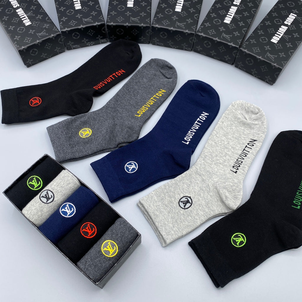 Louis Vuitton Crew Socks - 5-Pair Pack