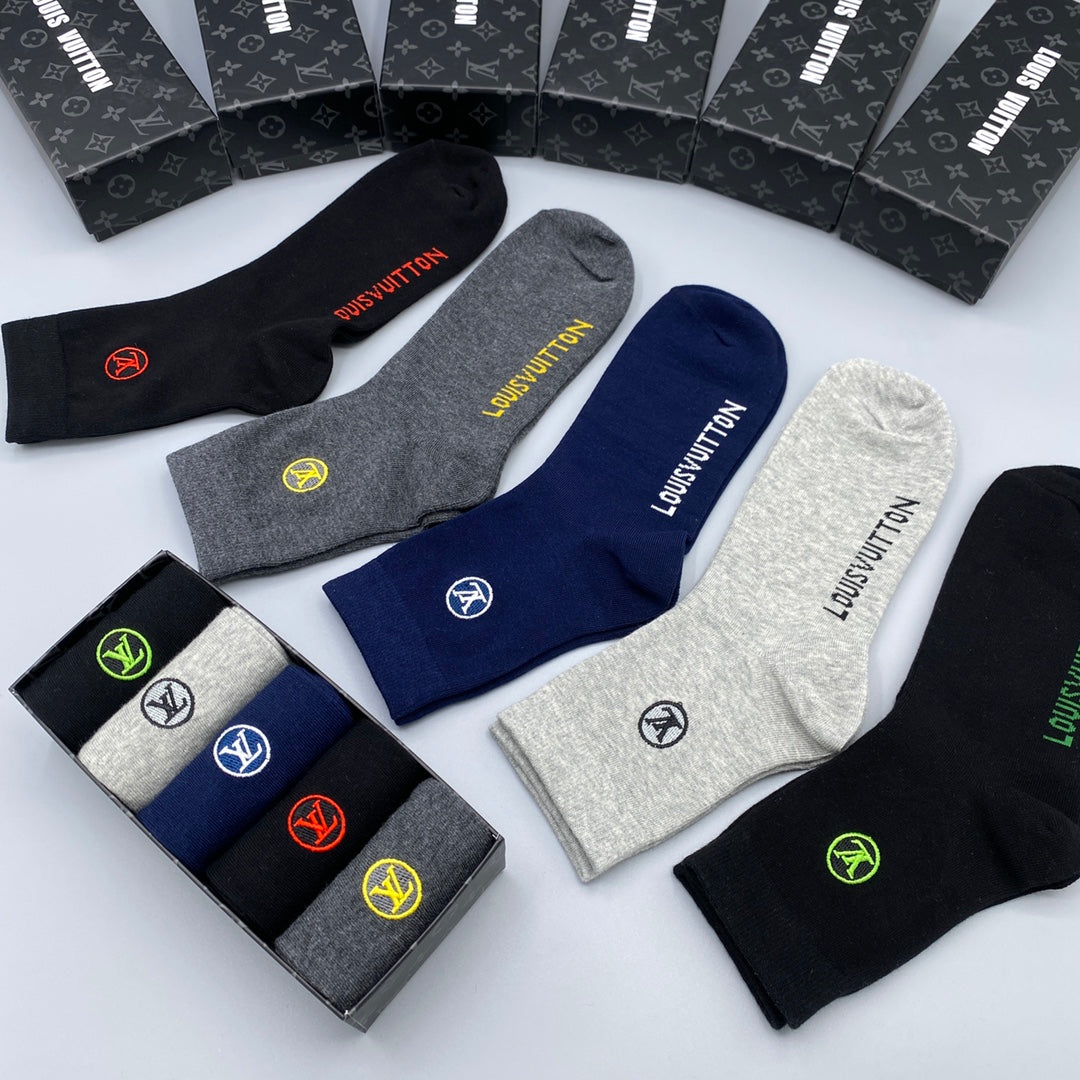 Louis Vuitton Crew Socks - 5-Pair Pack