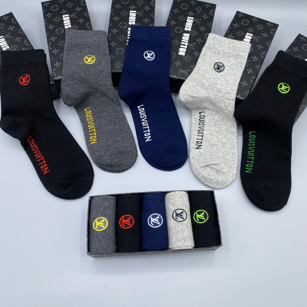 Louis Vuitton Crew Socks - 5-Pair Pack
