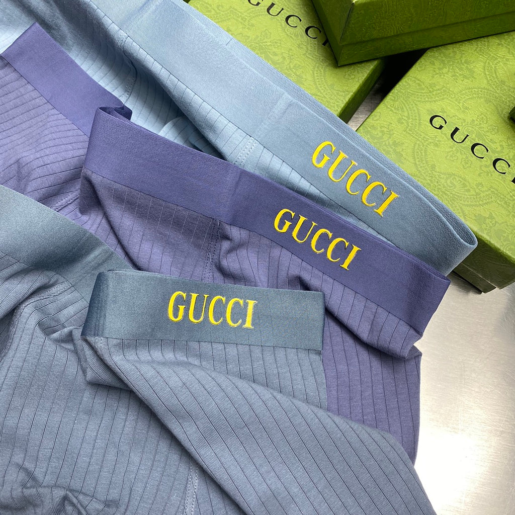 Gucci Cotton Men's Boxer Briefs - 3-Piece Box