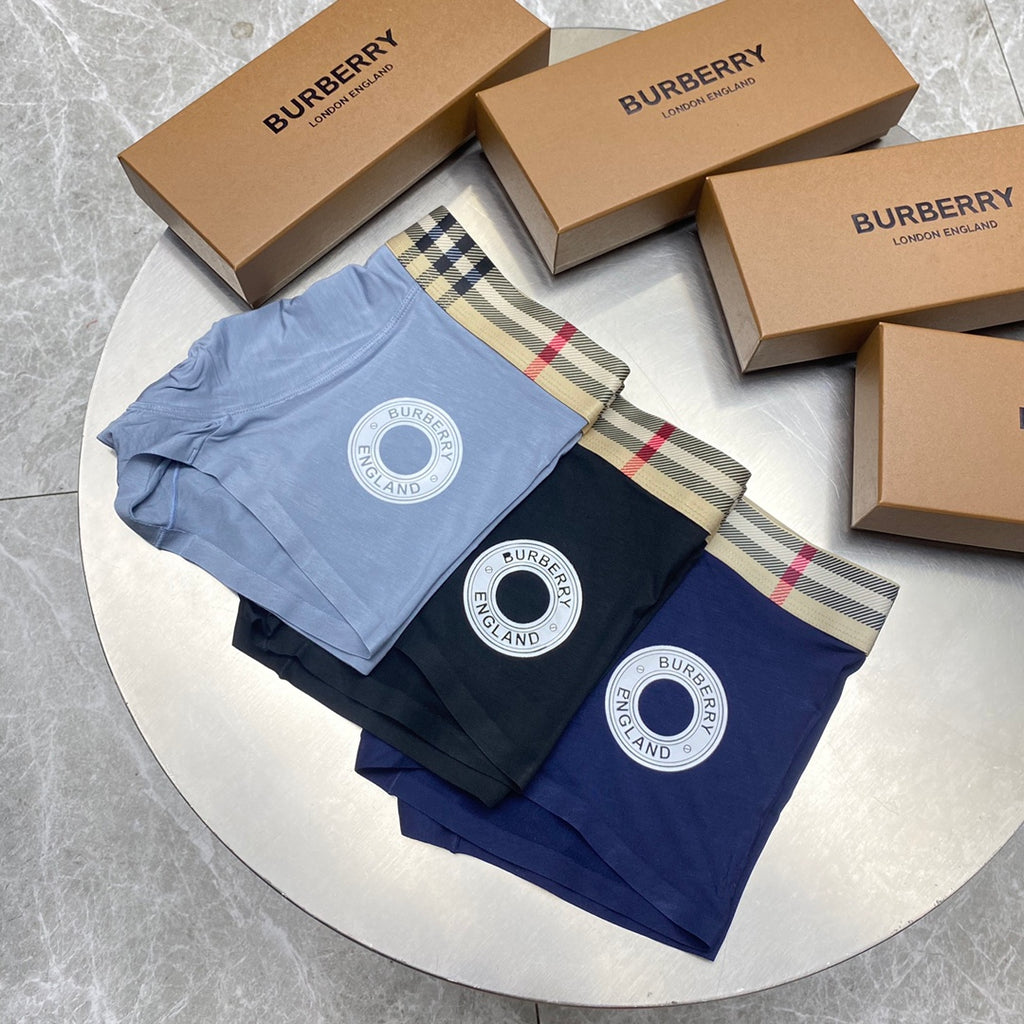 Burberry Modal Men's Boxer Briefs - 3-Piece Box - Sizes L-XXXL