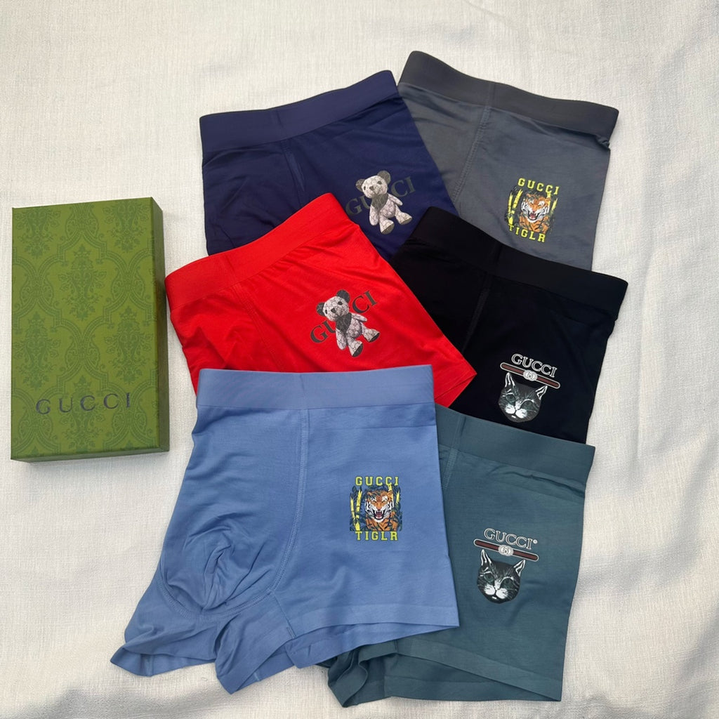 Gucci Playful Patch Details Men's Boxer Briefs