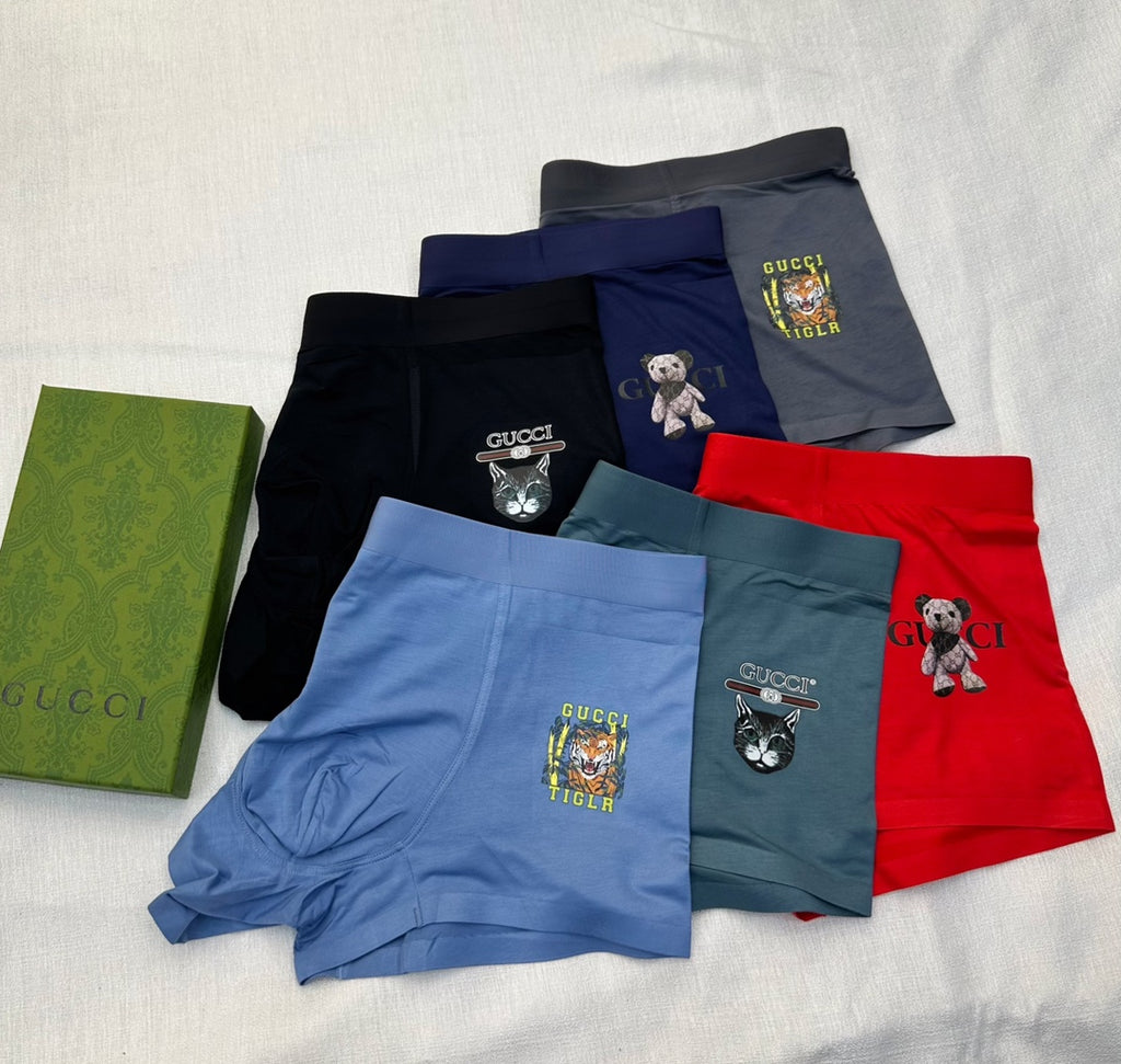 Gucci Playful Patch Details Men's Boxer Briefs