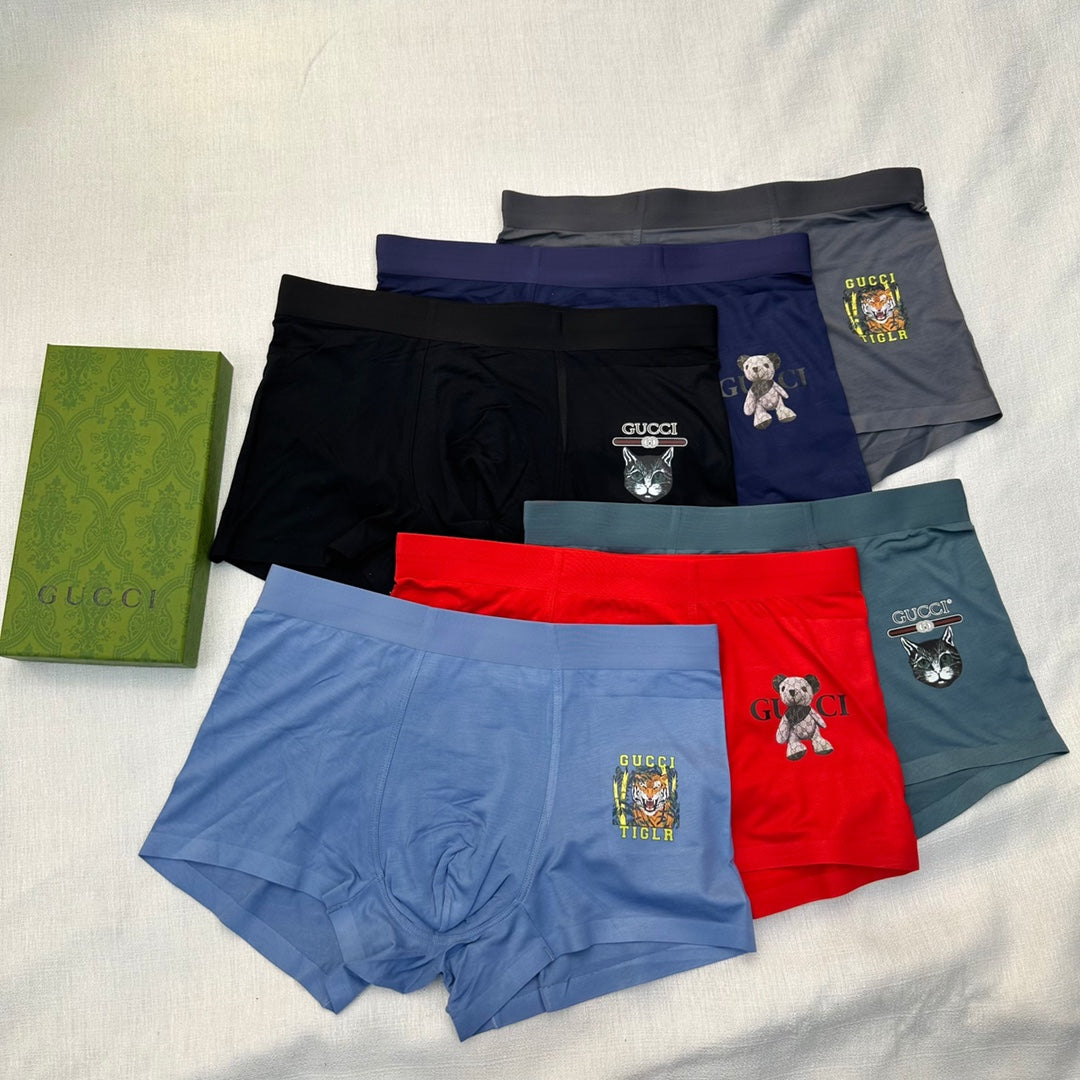 Gucci Playful Patch Details Men's Boxer Briefs