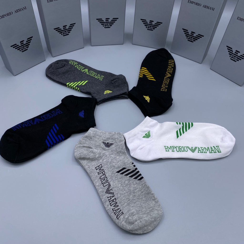 Armani Short Socks - 5-Pair Pack