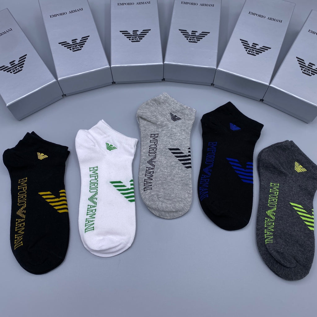 Armani Short Socks - 5-Pair Pack