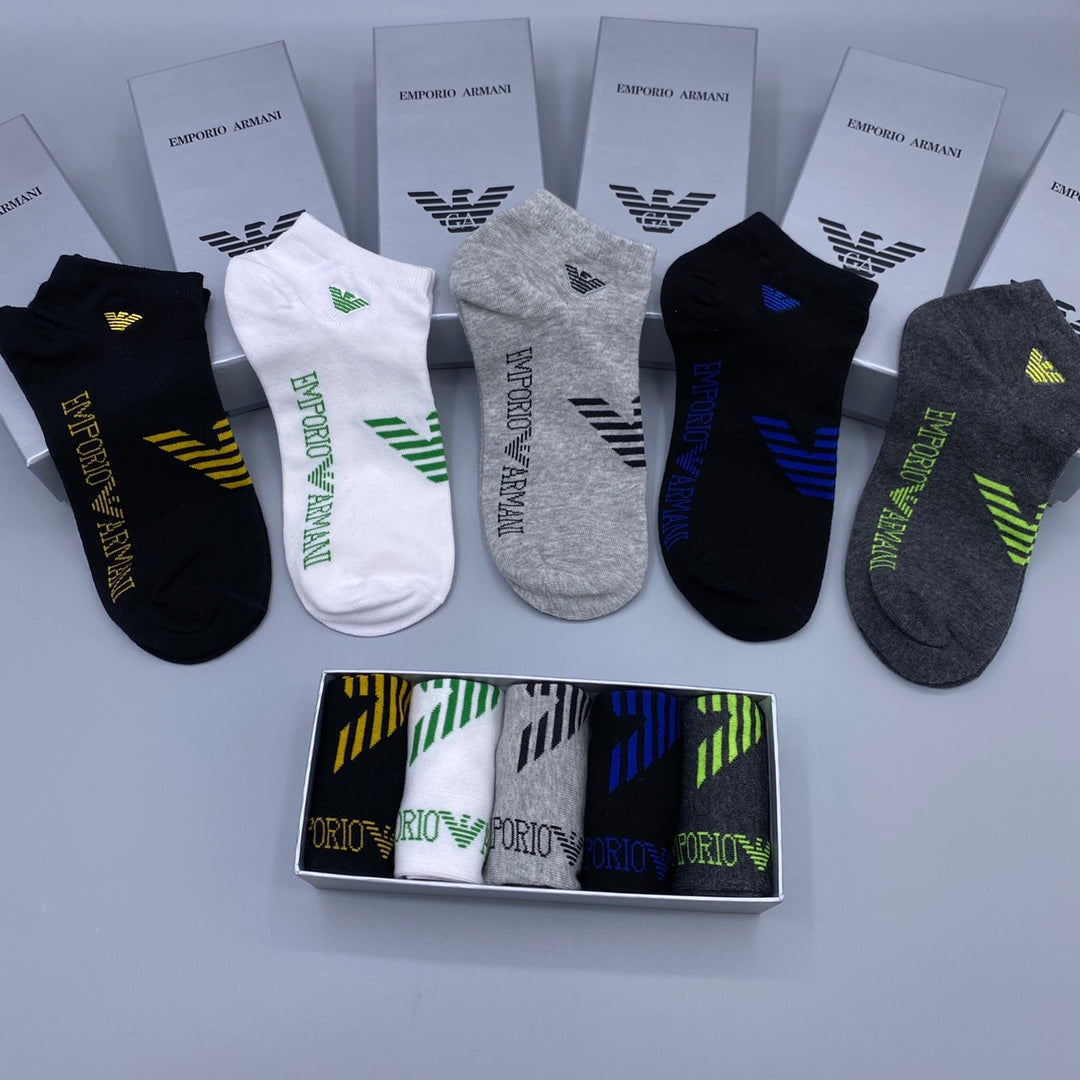 Armani Short Socks - 5-Pair Pack