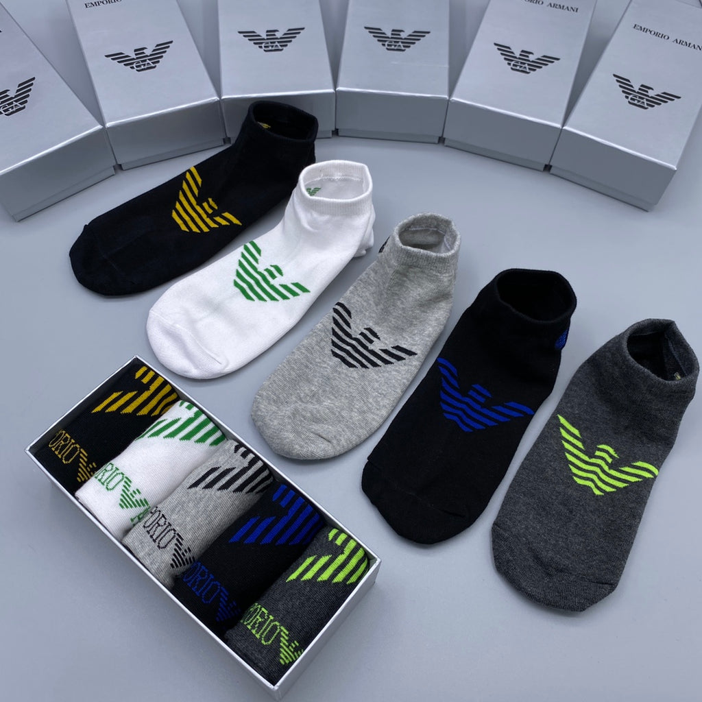 Armani Short Socks - 5-Pair Pack