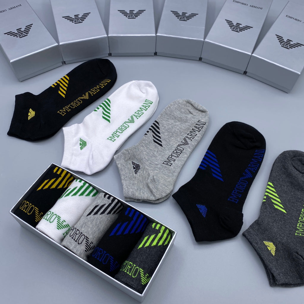 Armani Short Socks - 5-Pair Pack