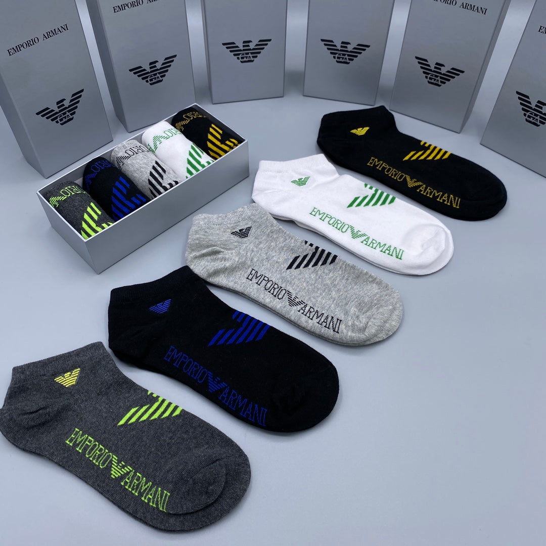 Armani Short Socks - 5-Pair Pack