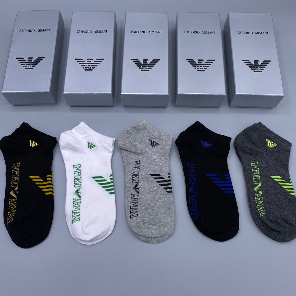 Armani Short Socks - 5-Pair Pack