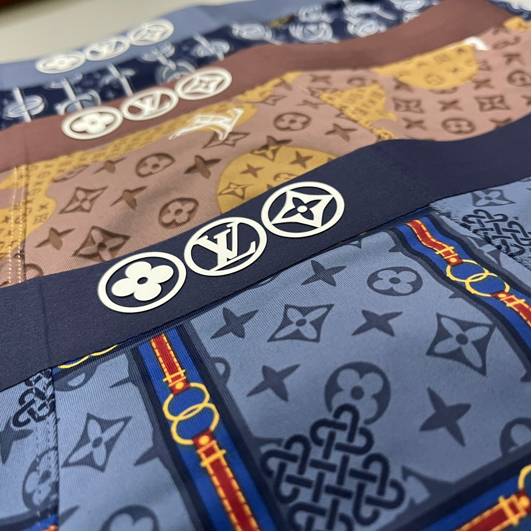Louis Vuitton Nylon Blend Men's Boxer Briefs - 3-Piece Box