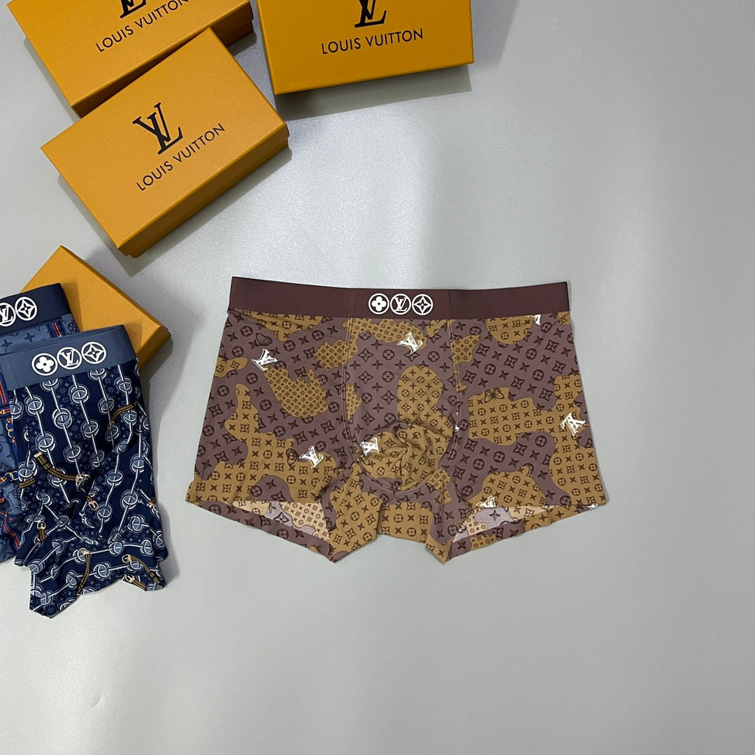 Louis Vuitton Nylon Blend Men's Boxer Briefs - 3-Piece Box