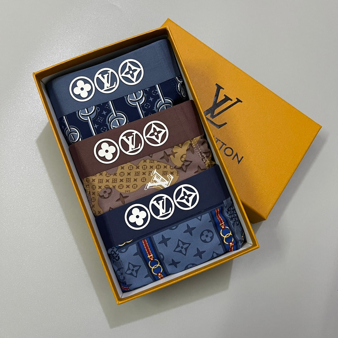 Louis Vuitton Nylon Blend Men's Boxer Briefs - 3-Piece Box
