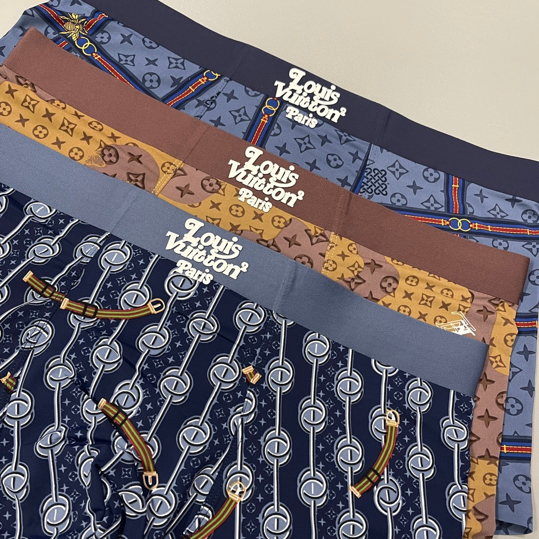 Louis Vuitton All-Over Motifs Men's Boxer Briefs - 3-Piece Box