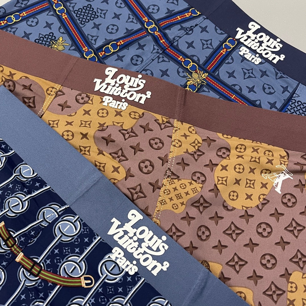 Louis Vuitton All-Over Motifs Men's Boxer Briefs - 3-Piece Box