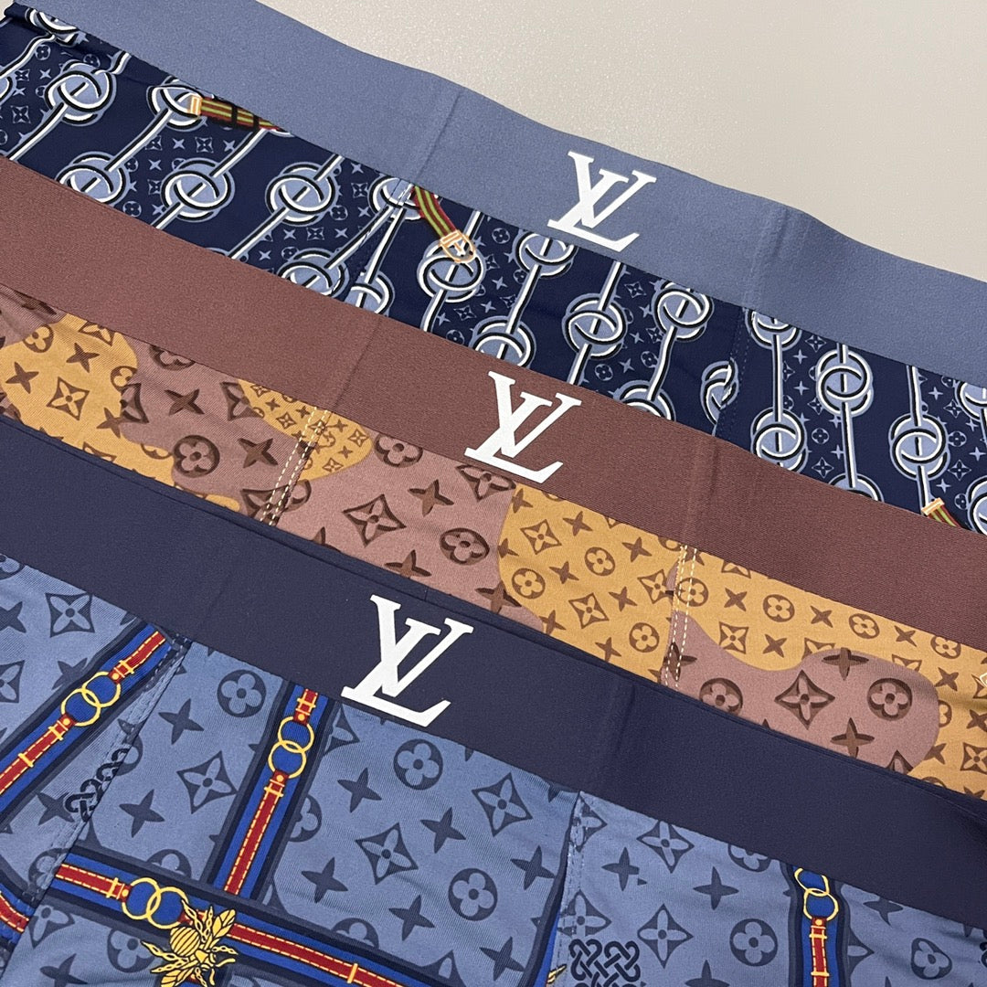 Louis Vuitton Nylon Blend Men's Boxer Briefs - 3-Piece Box