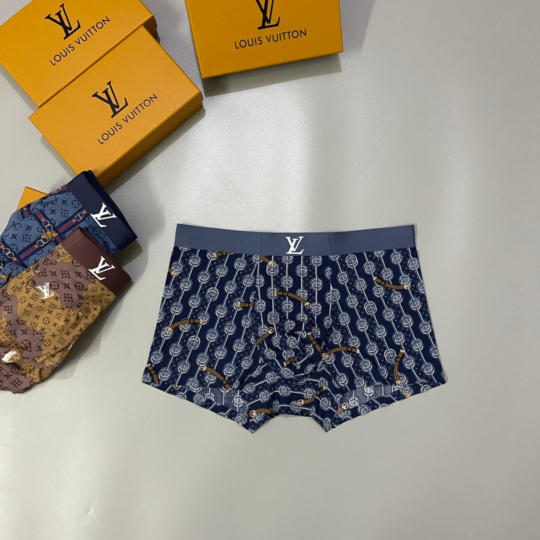 Louis Vuitton All-Over Motifs Men's Boxer Briefs - 3-Piece Box