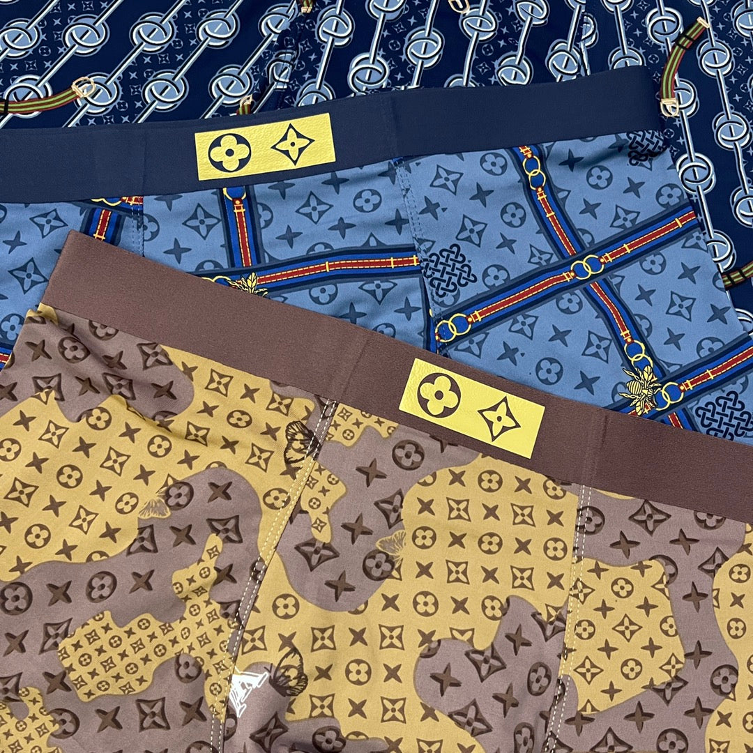 Louis Vuitton Nylon Blend Men's Boxer Briefs - 3-Piece Box