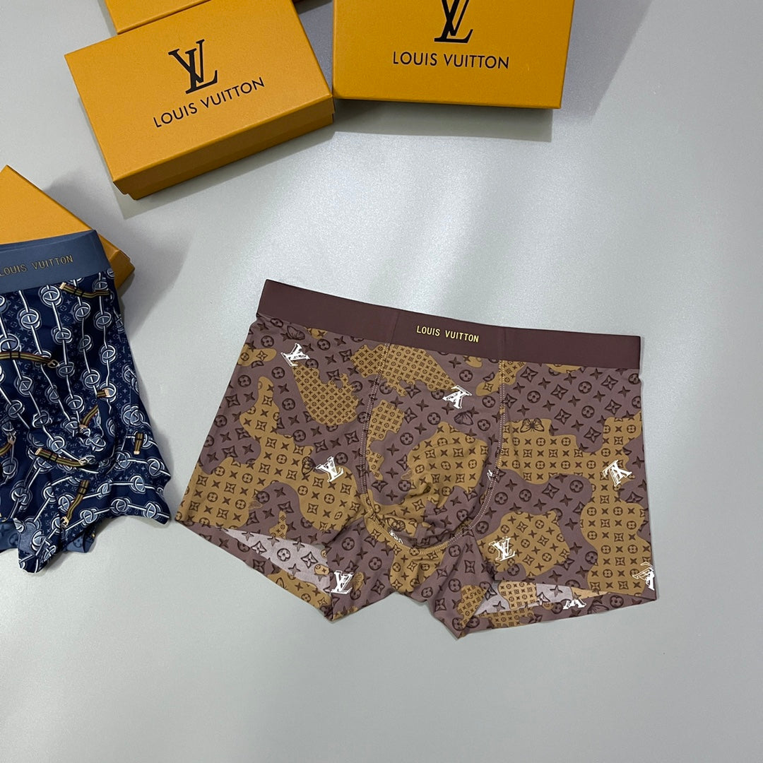 Louis Vuitton All-Over Motifs Men's Boxer Briefs - 3-Piece Box