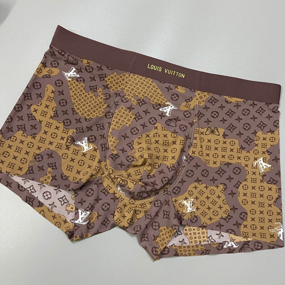 Louis Vuitton All-Over Monogram-Style Prints Men's Boxer Briefs - 3-Piece Box