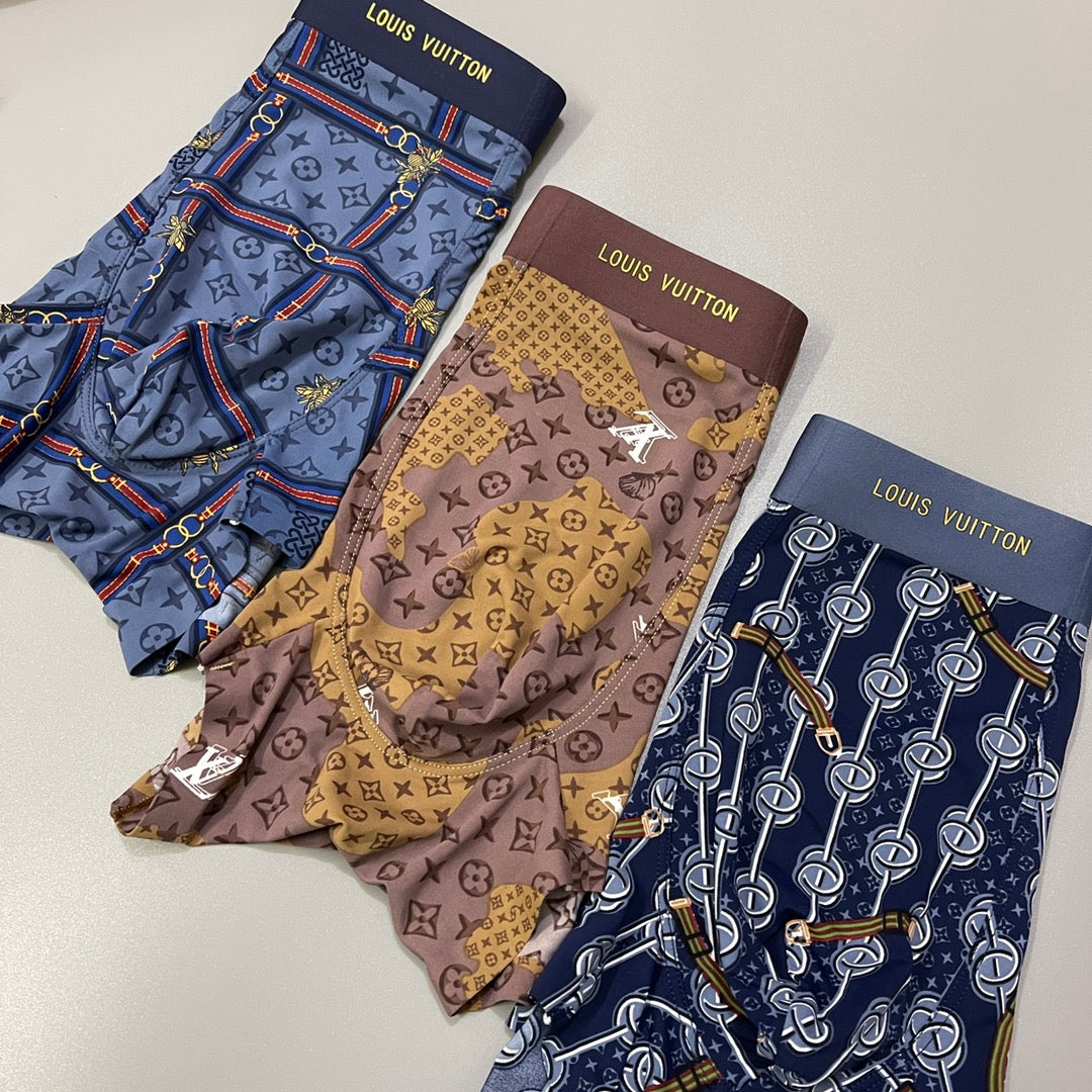 Louis Vuitton Ornate All-Over Prints Men's Boxer Briefs - 3-Piece Box