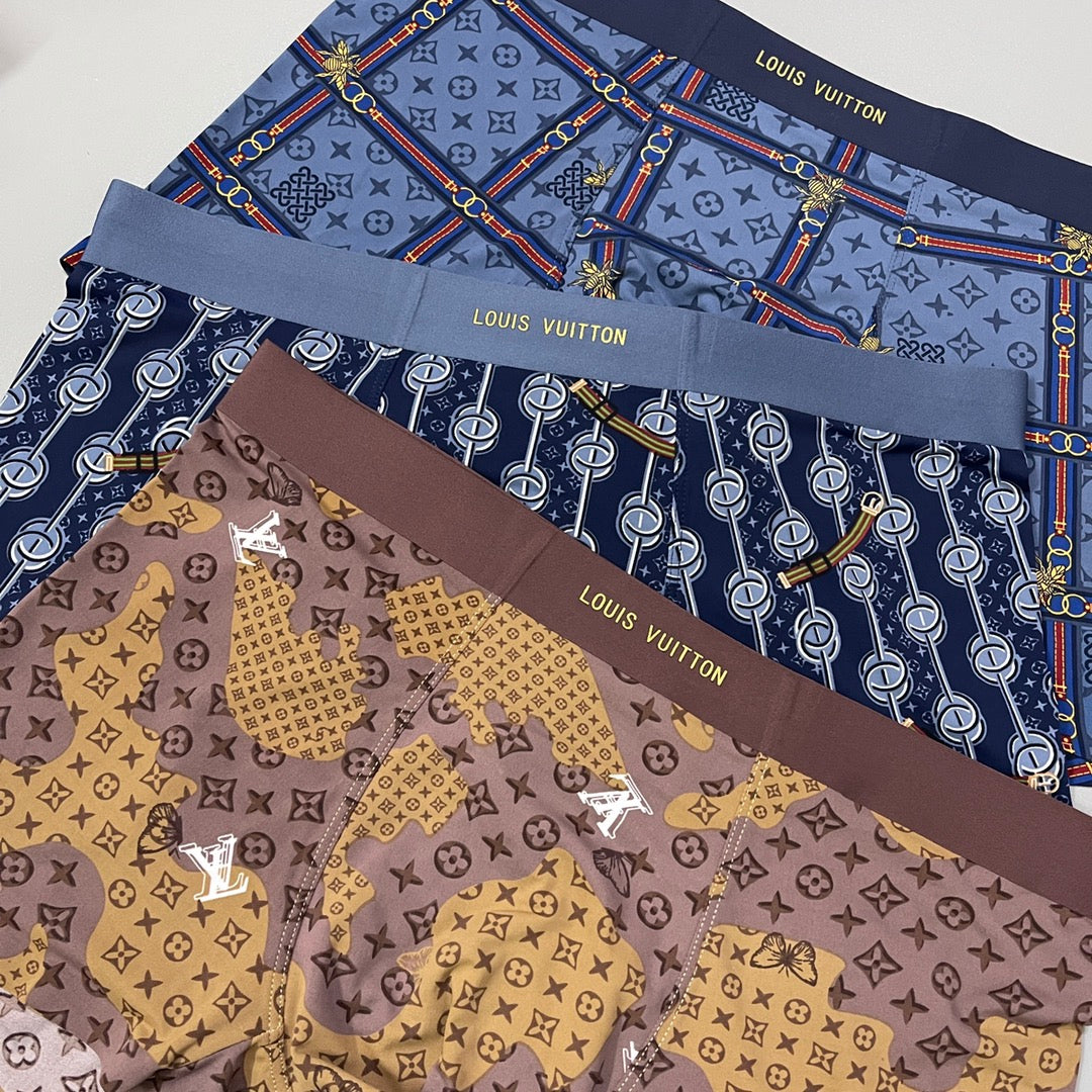 Louis Vuitton Ornate All-Over Prints Men's Boxer Briefs - 3-Piece Box