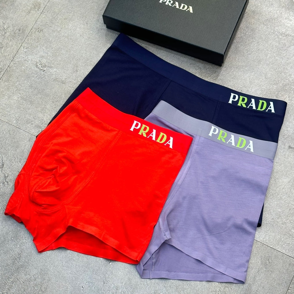 Prada Modal Men's Boxer Briefs - 3-Piece Box