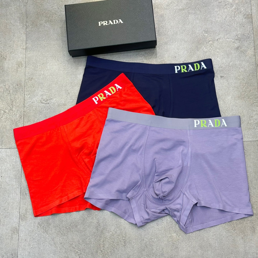 Prada Modal Men's Boxer Briefs - 3-Piece Box - Sizes L-XXXL
