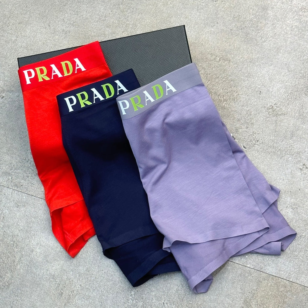 Prada Modal Men's Boxer Briefs - 3-Piece Box - Sizes L-XXXL