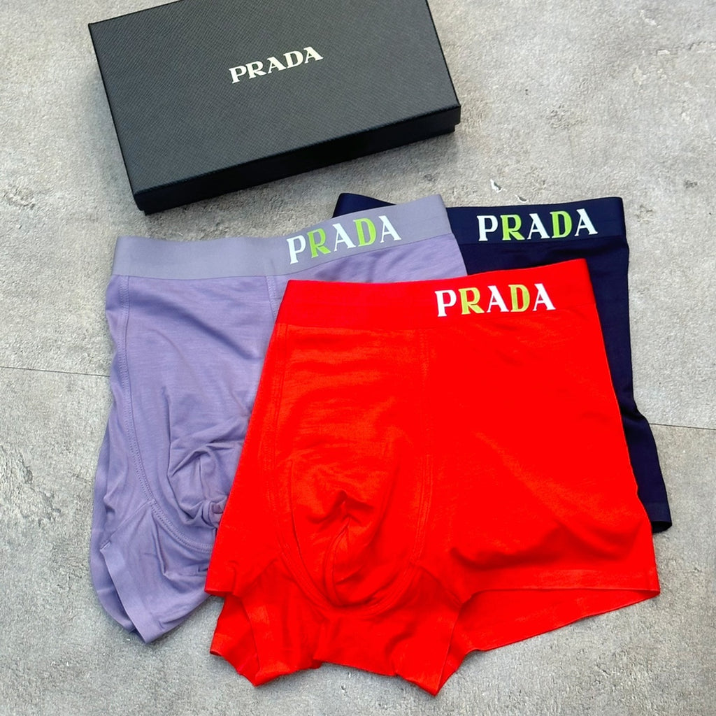 Prada Modal Men's Boxer Briefs - 3-Piece Box