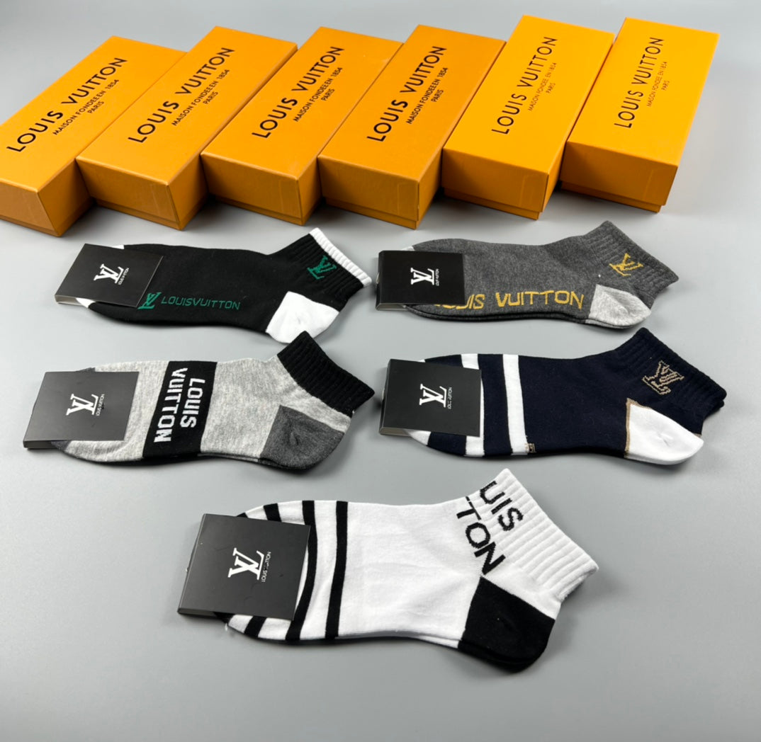 Louis Vuitton Short Socks - 5-Pair Pack