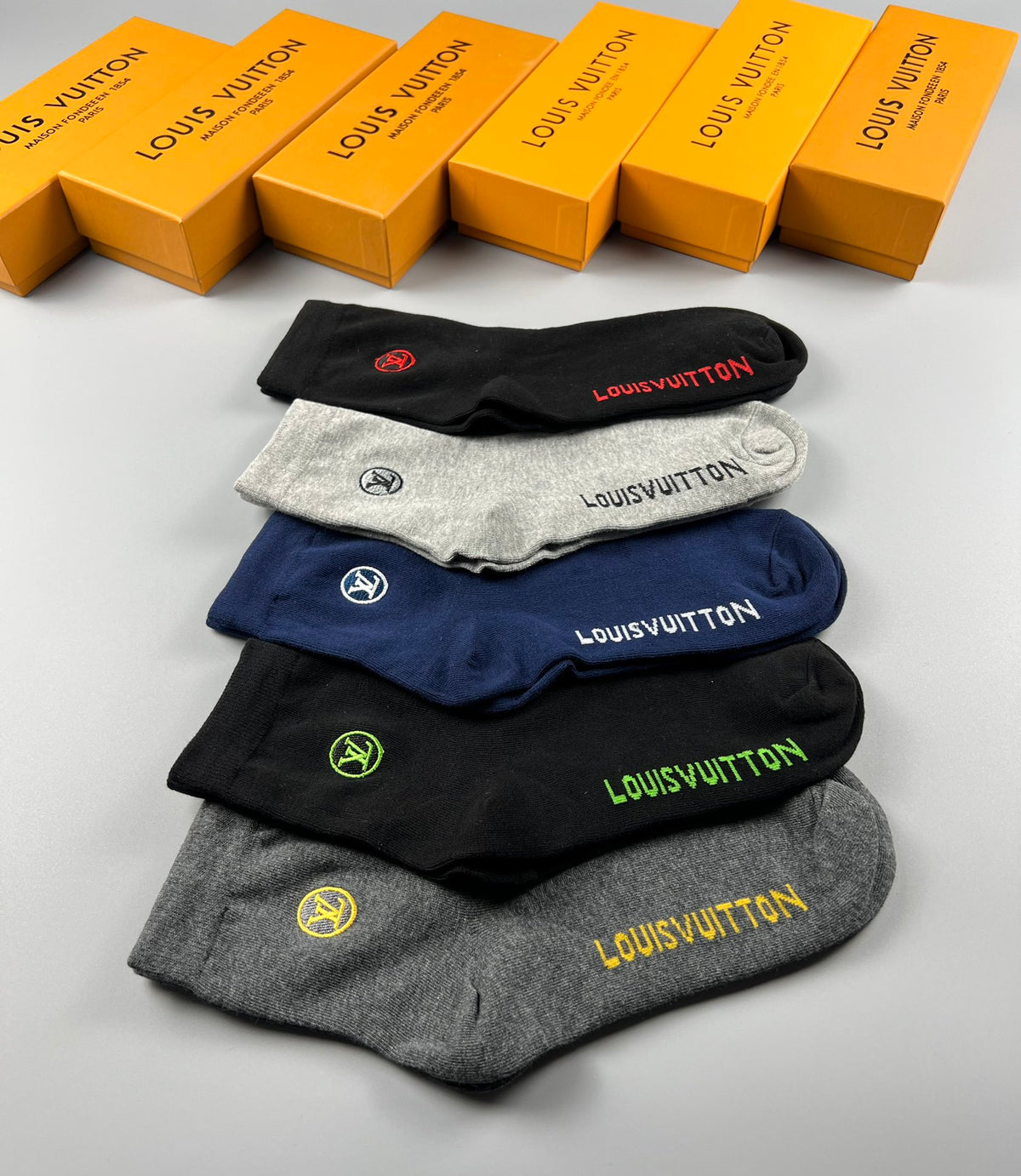 Louis Vuitton Crew Socks - 5-Pair Pack