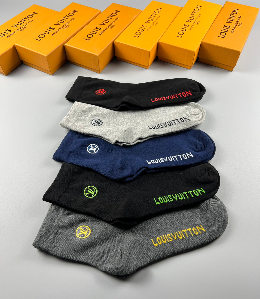 Louis Vuitton Short Socks - 5-Pair Pack