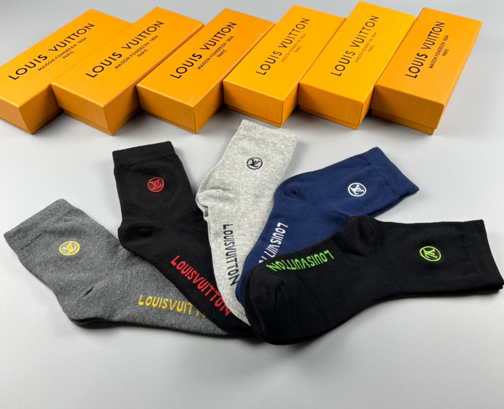 Louis Vuitton Crew Socks - 5-Pair Pack