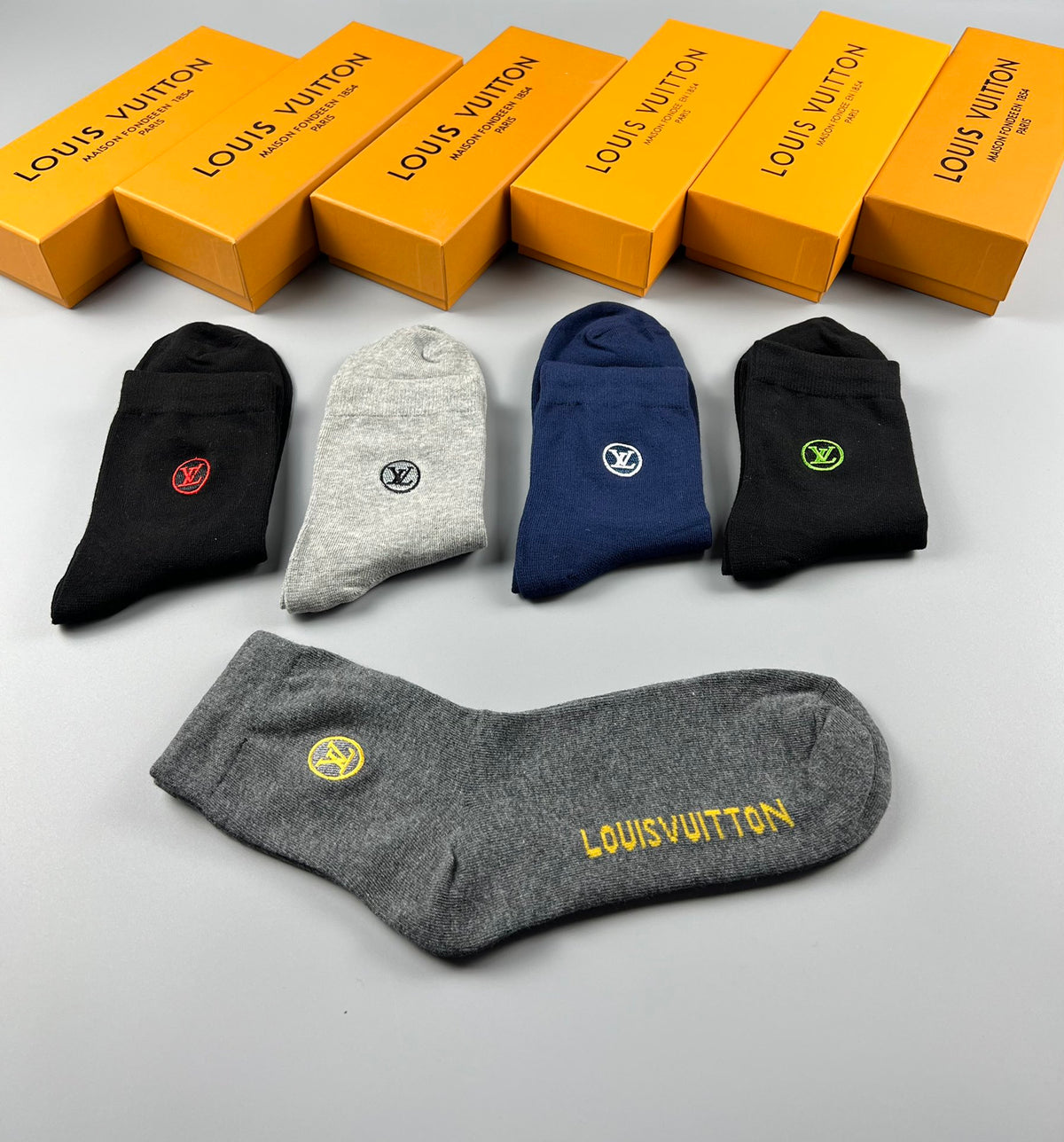 Louis Vuitton Short Socks - 5-Pair Pack