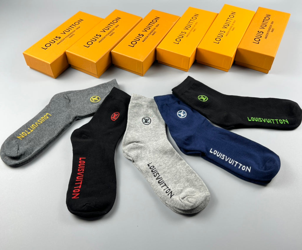 Louis Vuitton Short Socks - 5-Pair Pack