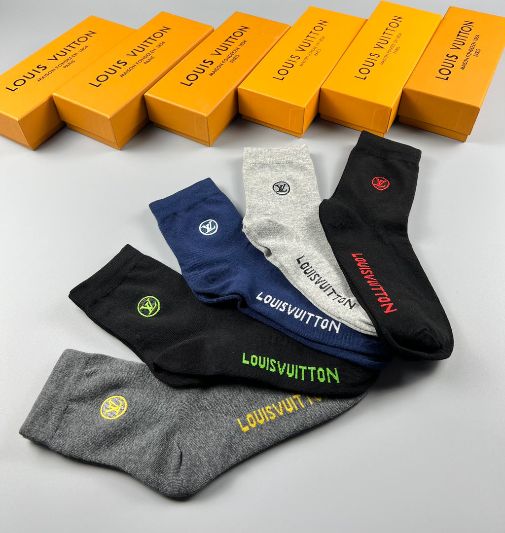 Louis Vuitton Crew Socks - 5-Pair Pack