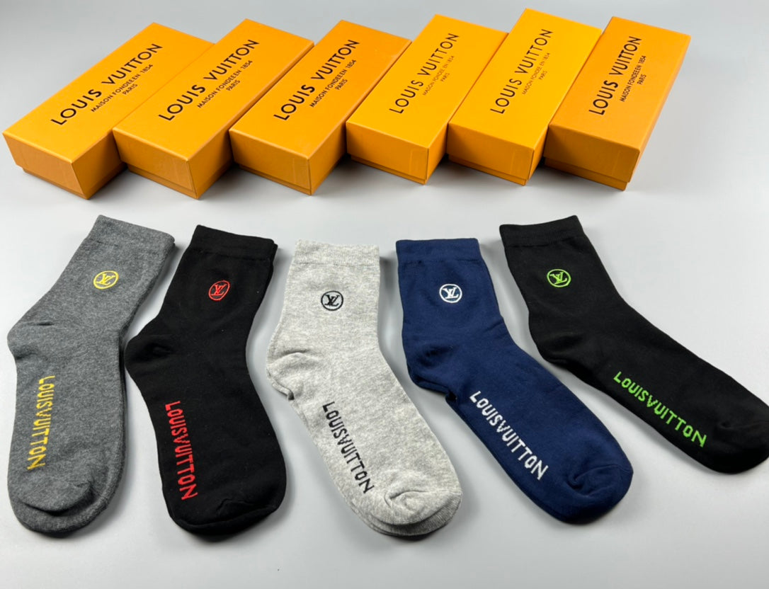 Louis Vuitton Short Socks - 5-Pair Pack