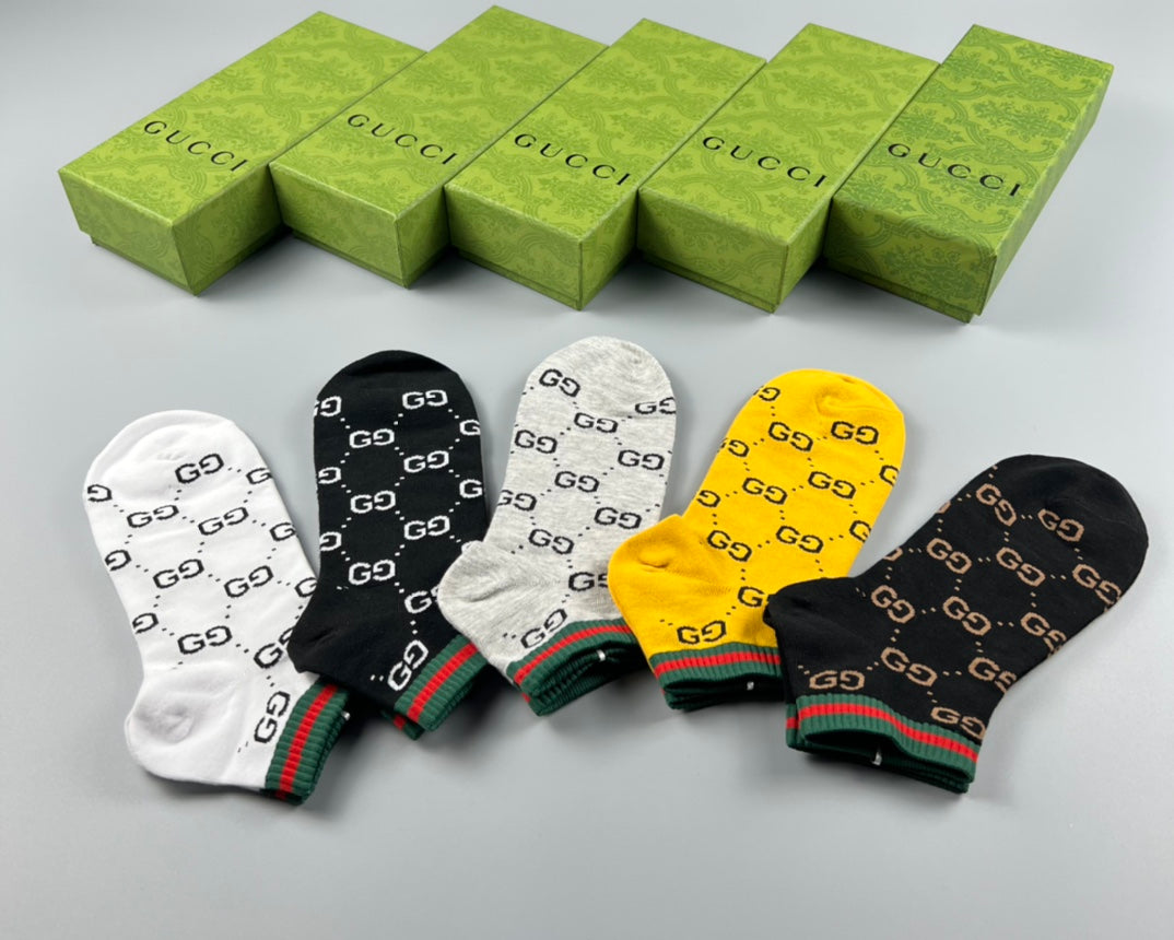 Gucci Cotton Socks - 5-Pair Pack
