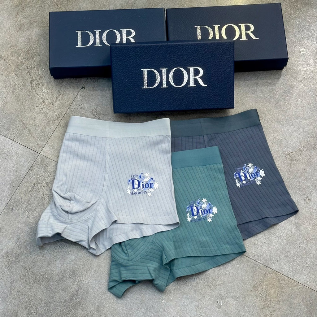 Dior Cotton Men's Boxer Briefs - 3-Piece Box