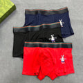 Gucci Contrast Waistbands And Understated Front Branding Men's Boxer Briefs - 3-Piece Box